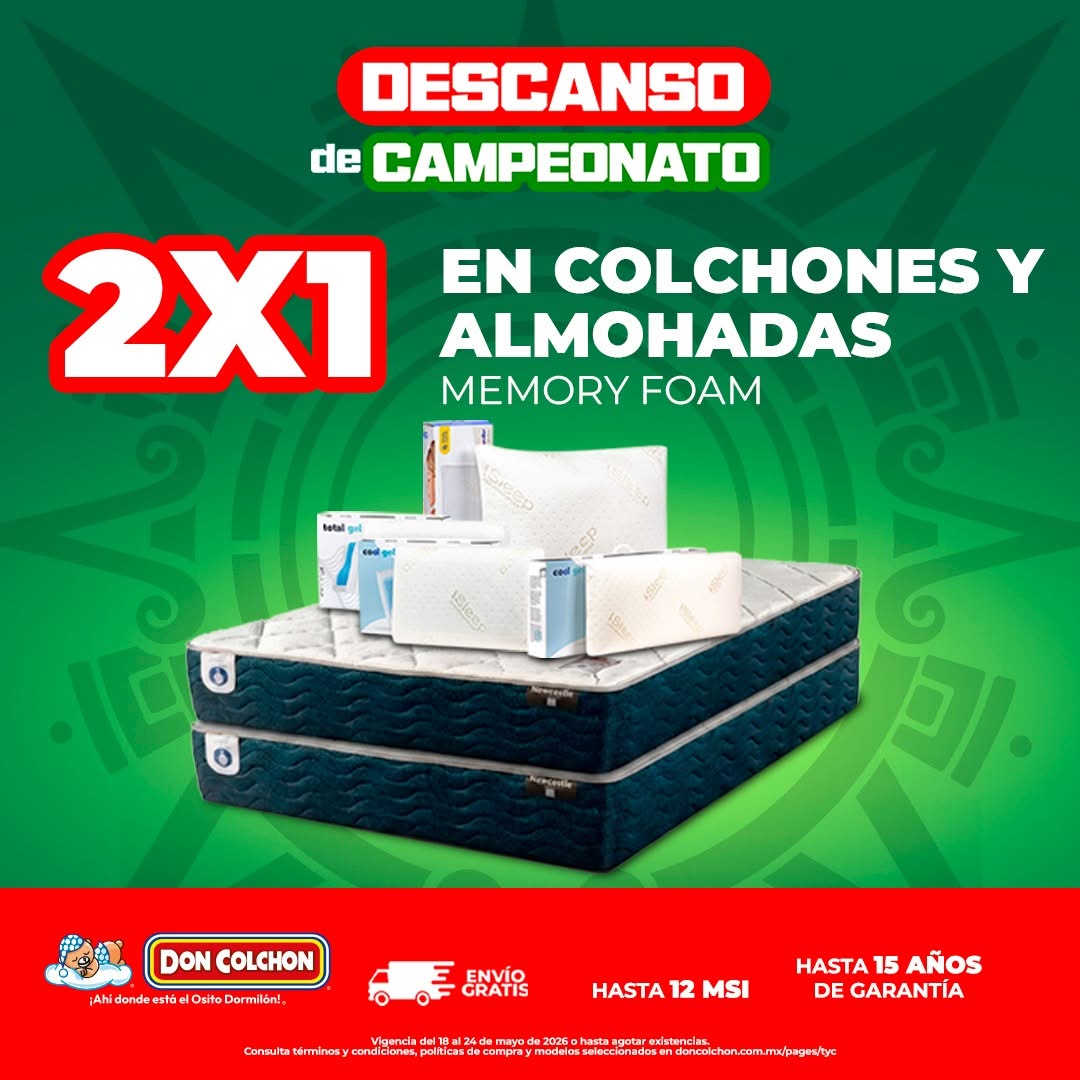 2x1 Colchones y Almohadas